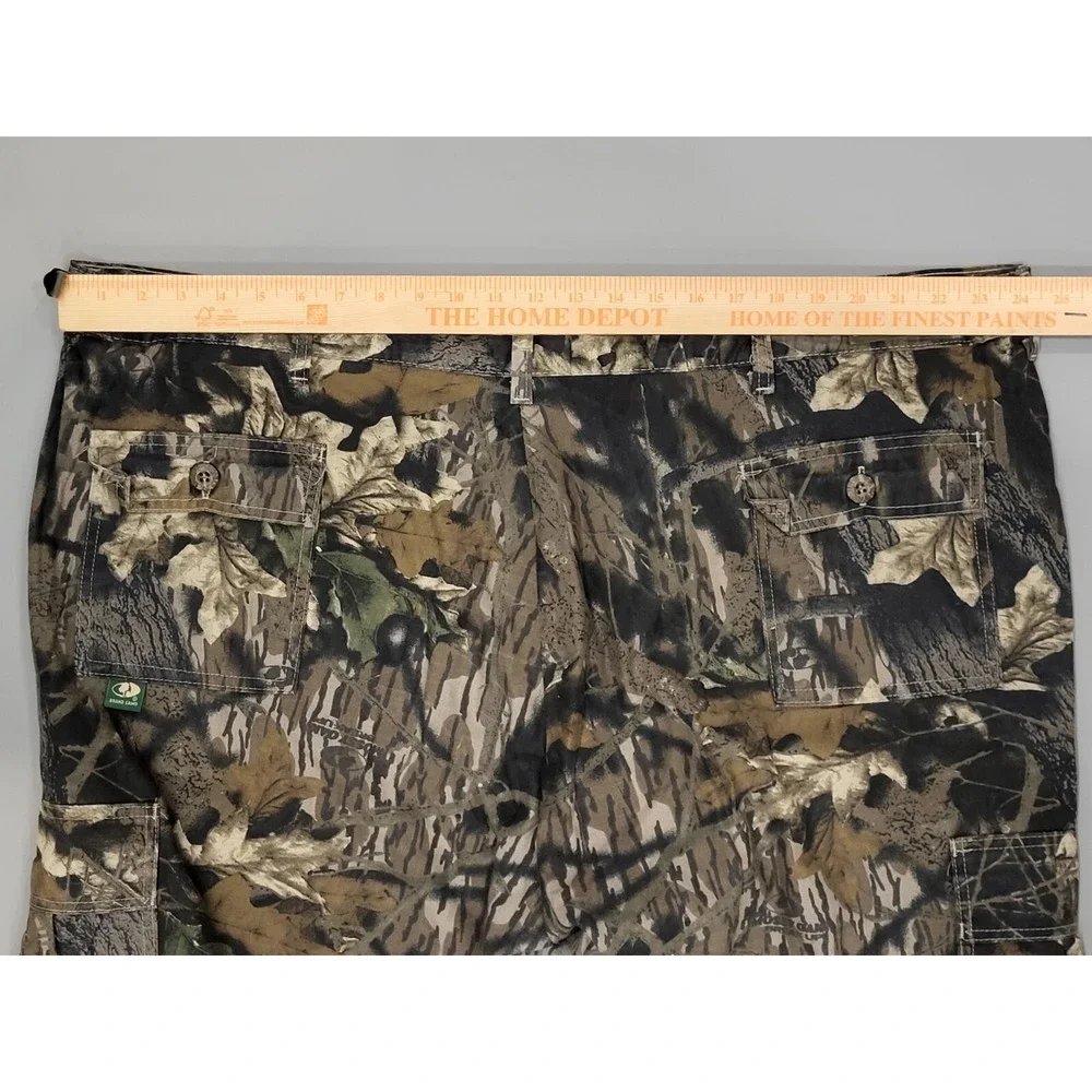 Vintage Mossy Oak Pants Men's 3XL Breakup Camo Hunting Adjustable Waist USA